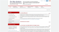 Desktop Screenshot of demee-denkers.nl